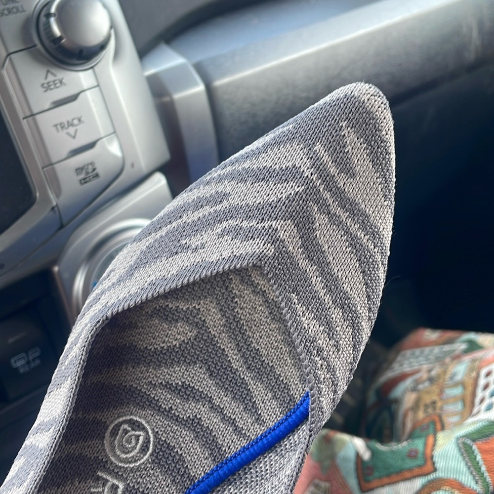 Rothy’s The Point Zebra Gray Flats Women’s size 7.5